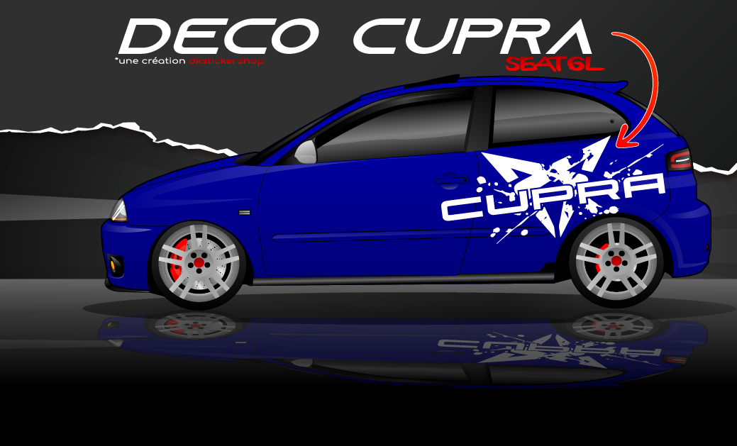 STICKER CUPRA ECLABOUSSURE