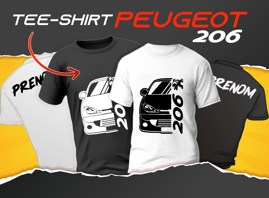 Tee-shirt Peugeot 206