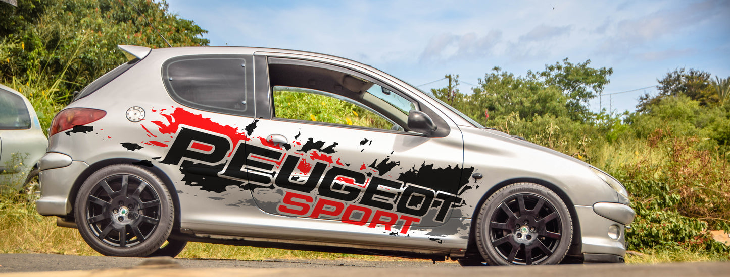 Déco latéral Peugeot sport